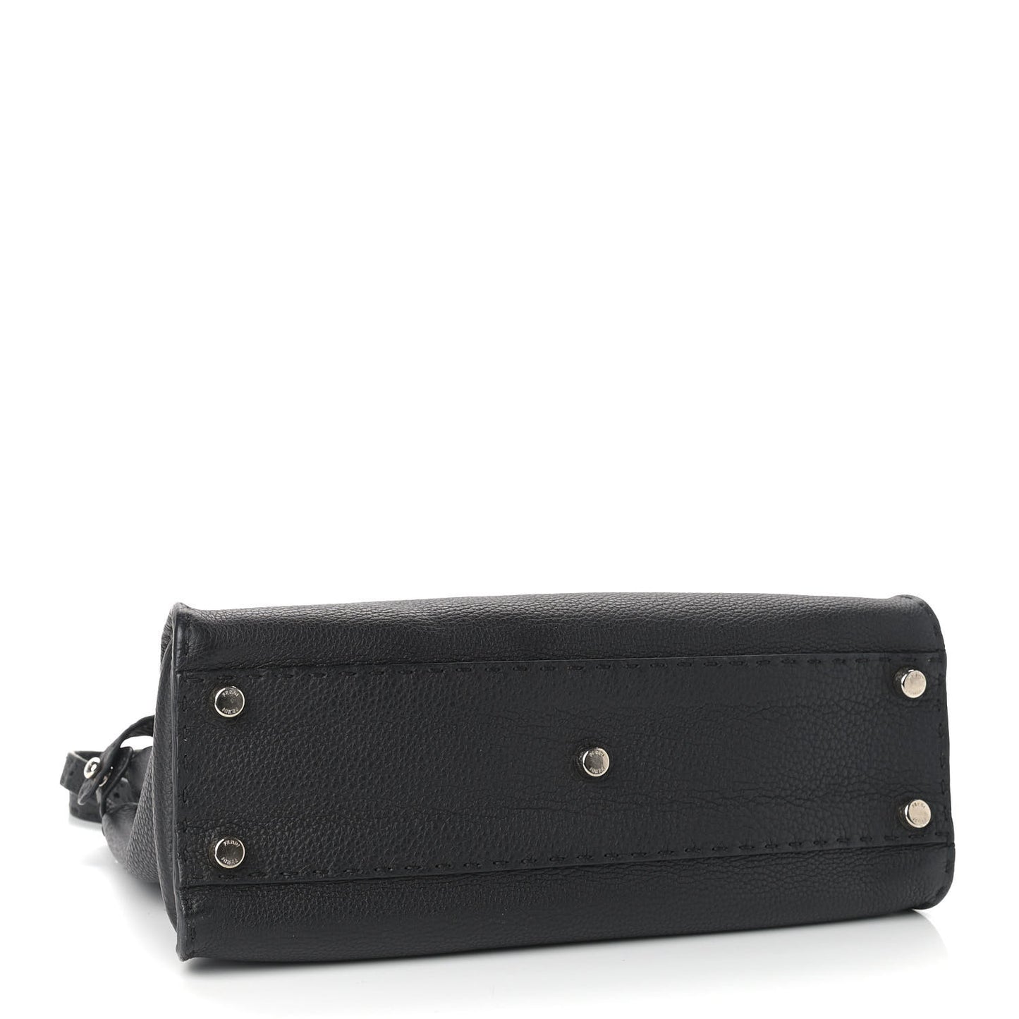 Cuoio Romano Selleria Bi-Color Medium Peekaboo Iconic Satchel Black Mou