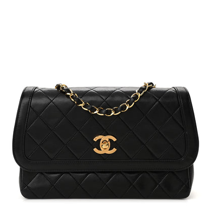 Chanel Lambskin Quilted Small Single Flap Black 1 of 11
