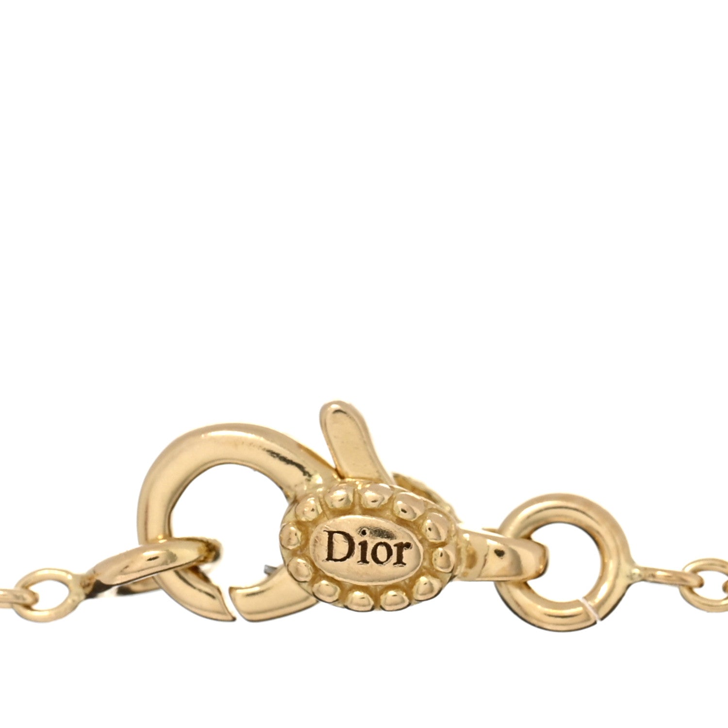 Christian Dior 18K Yellow Gold Diamond Mother of Pearl 3 Station Rose Des Vents Bracelet 4 of 4
