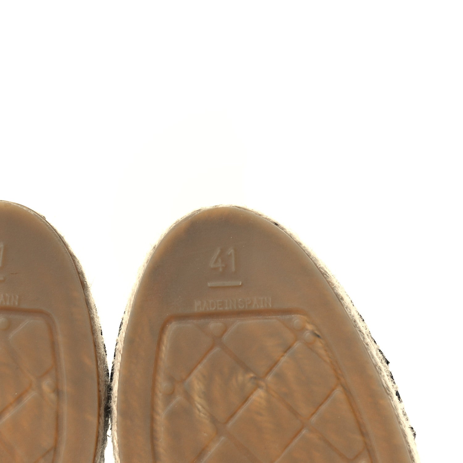 Chanel Woven Fabric Grosgrain CC Espadrilles 41 Black 9 of 12