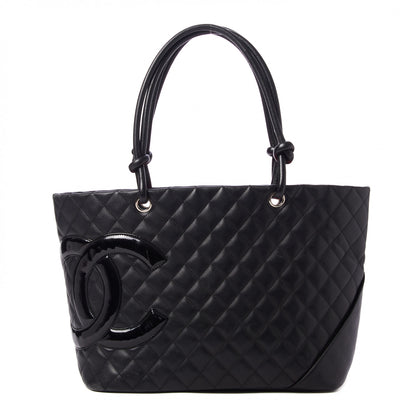 Chanel Calfskin Quilted Large Cambon Tote Black 1 of 9