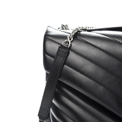 Saint Laurent Calfskin Y Quilted Monogram Medium Loulou Chain Satchel Black 12 of 13