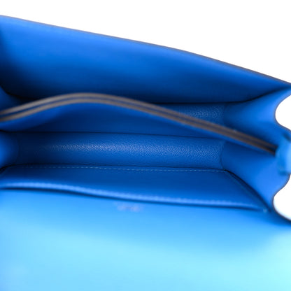 Hermes Evercolor Mini Sac Roulis Bleu Hydra 5 of 6