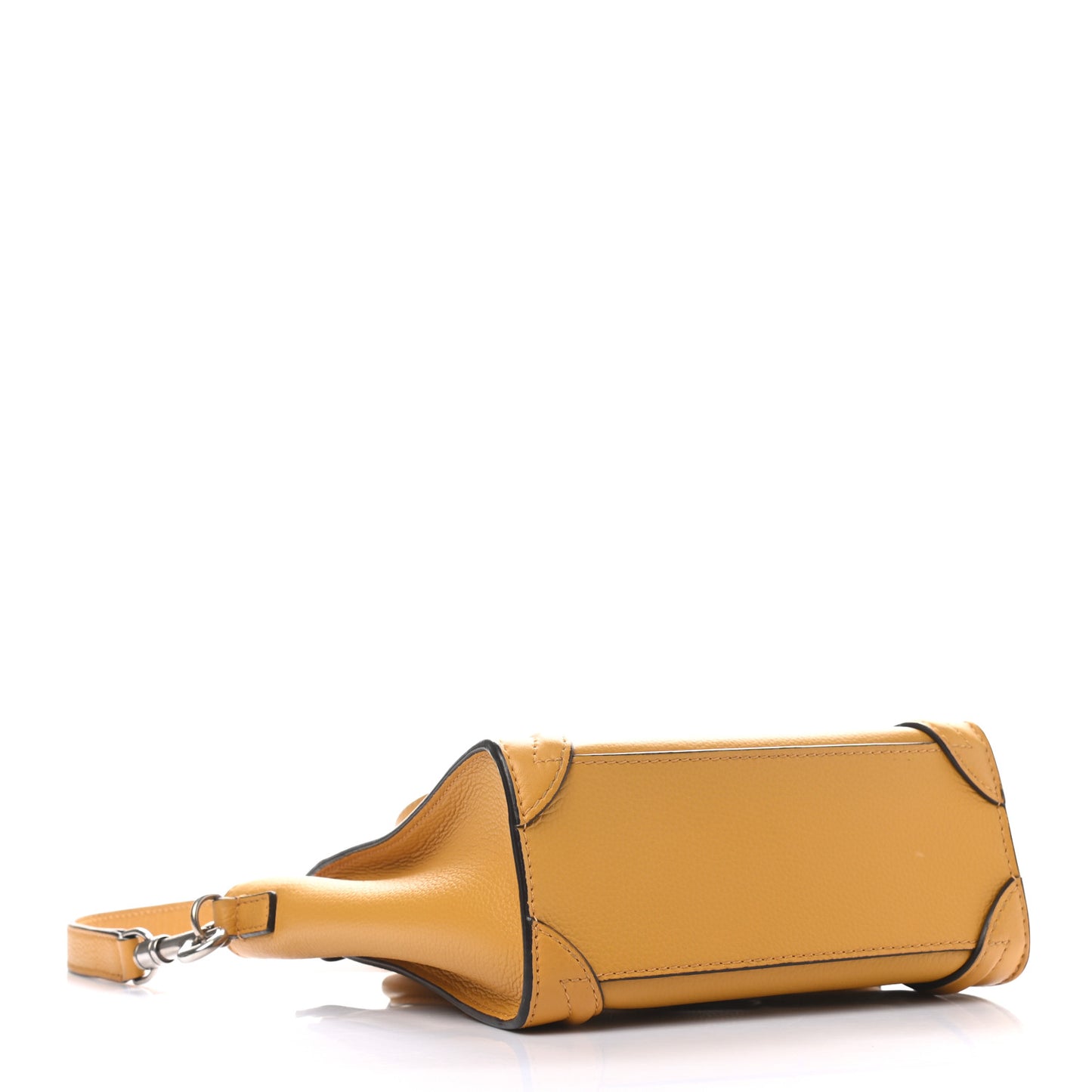 Drummed Calfskin Nano Luggage Ocre