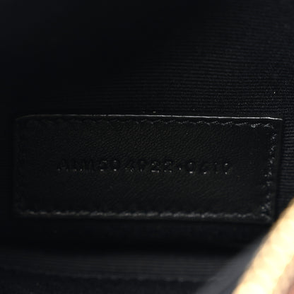 Saint Laurent Grain De Poudre Chevron Monogram Bill Pouch Black 7 of 8