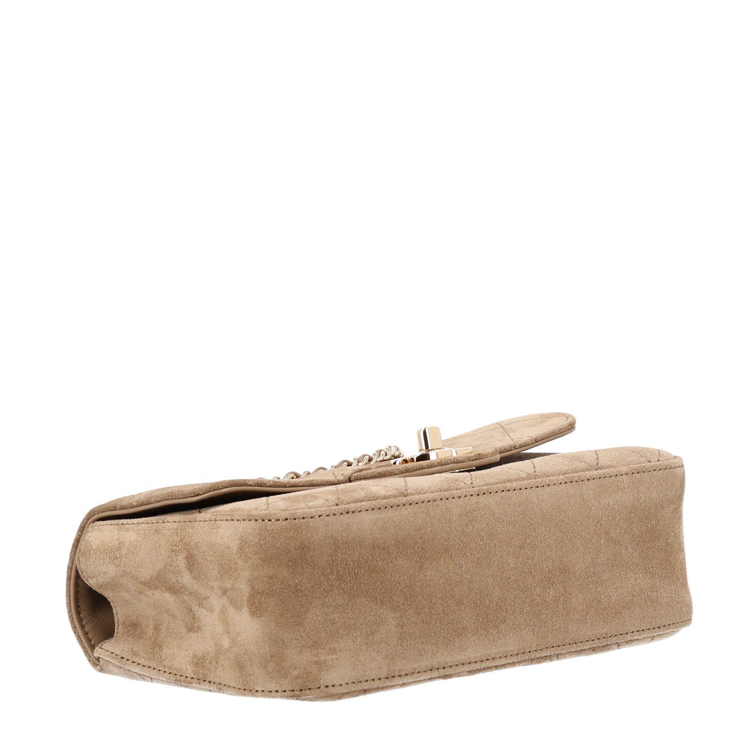 Chanel Suede Calfskin Mini Souplissimo Maxi Flap Dark Beige 3 of 8