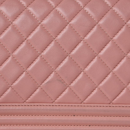 Chanel Lambskin Quilted Medium Boy Flap Light Pink 10 of 15