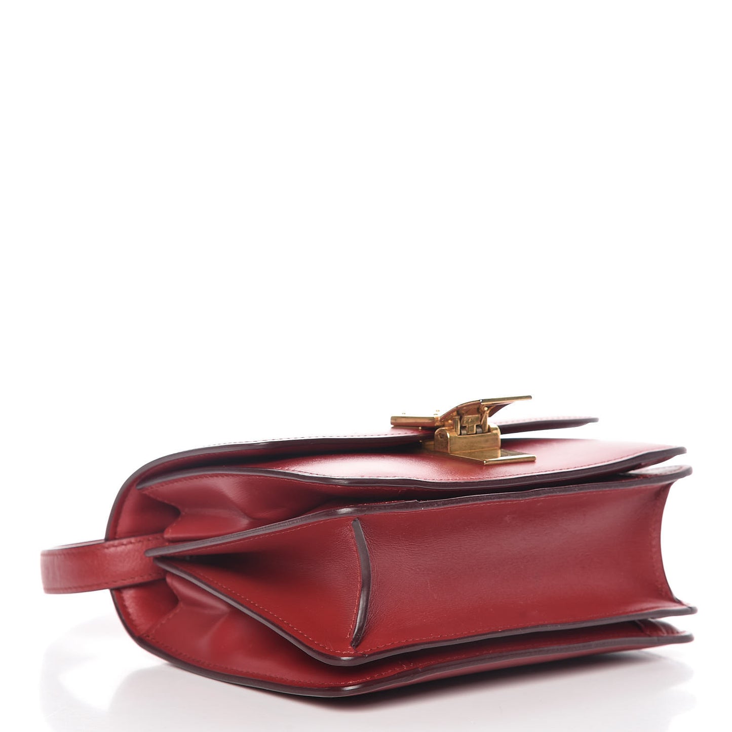 Smooth Calfskin Small Classic Box Flap Bag Red