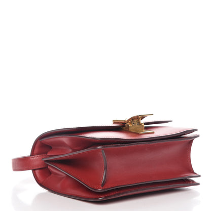 Celine Smooth Calfskin Small Classic Box Flap Bag Red 4 of 13