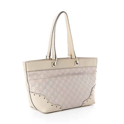 Gucci Guccissima Large Punch Tote Ivory 2 of 7