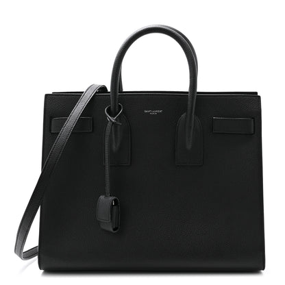 Saint Laurent Grained Calfskin Small Sac De Jour Black 1 of 11