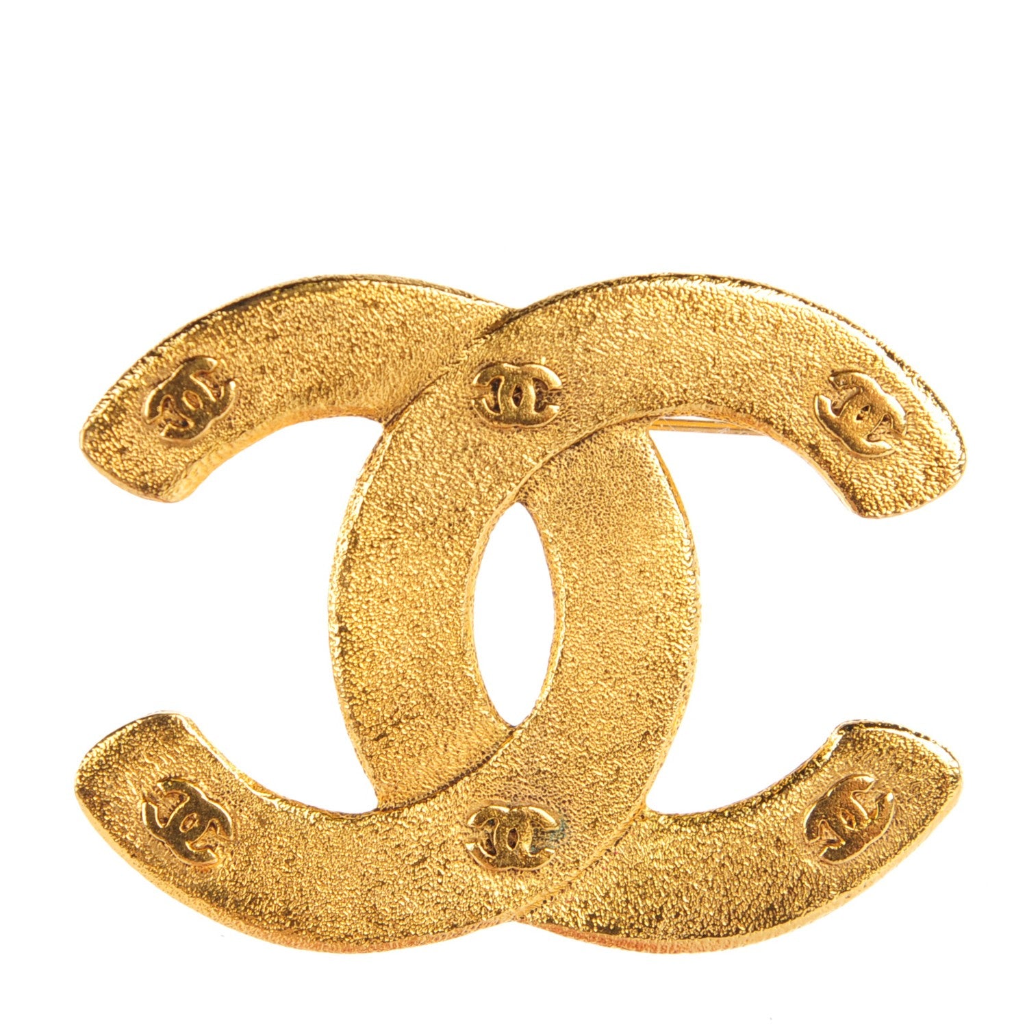 Chanel CC Brooch Gold 1 of 6