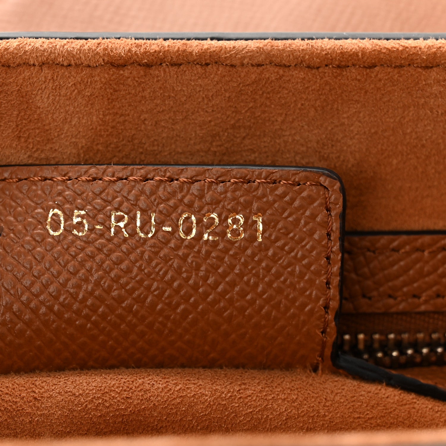 Christian Dior Grained Calfskin Saddle Bag Camello 7 of 11