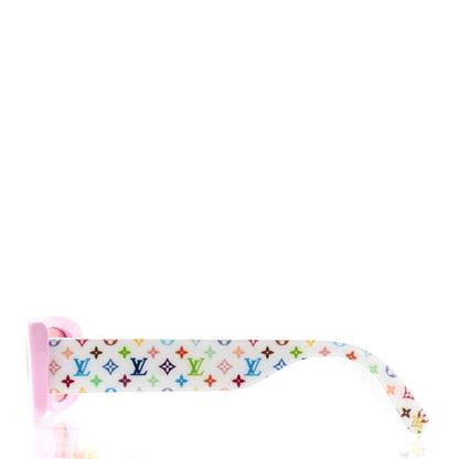 Louis Vuitton LV X TM Acetate Monogram Multicolor Sunglasses Z2711W Pink 3 of 7