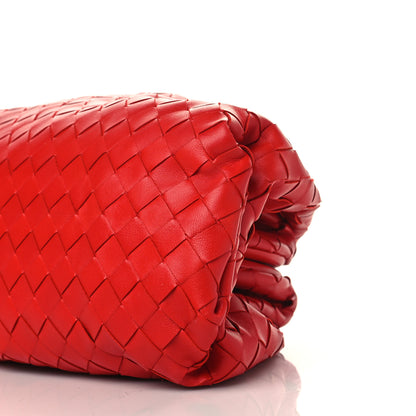 Bottega Veneta Nappa Maxi Intrecciato The Pouch Oversized Clutch Bright Red 10 of 10