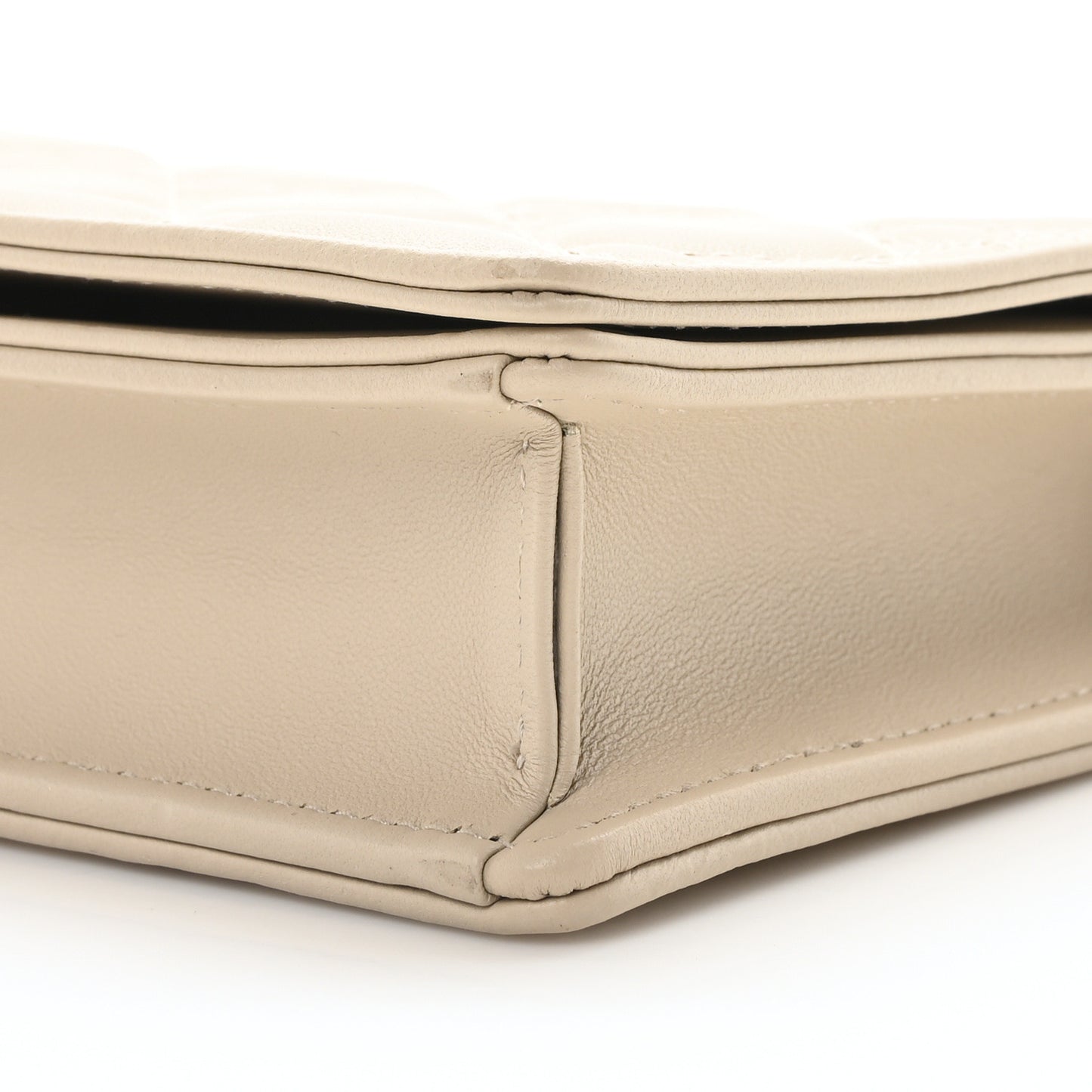 Lambskin Cannage Lady Dior Chain Wallet Corda