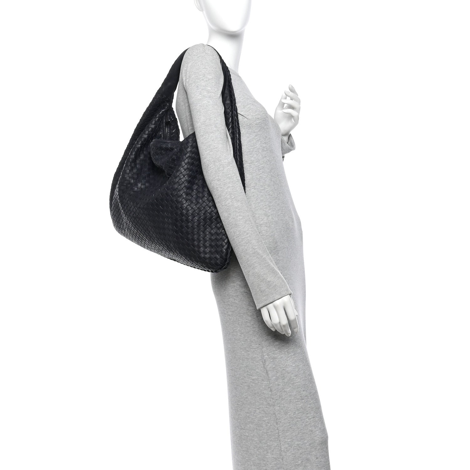 Bottega Veneta Nappa Intrecciato Maxi Veneta Hobo Sapphire 2 of 10
