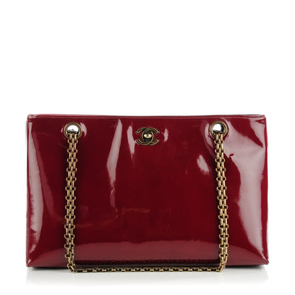 Chanel Patent Bijoux Chain Shoulder Bag Burgundy 1 of 7