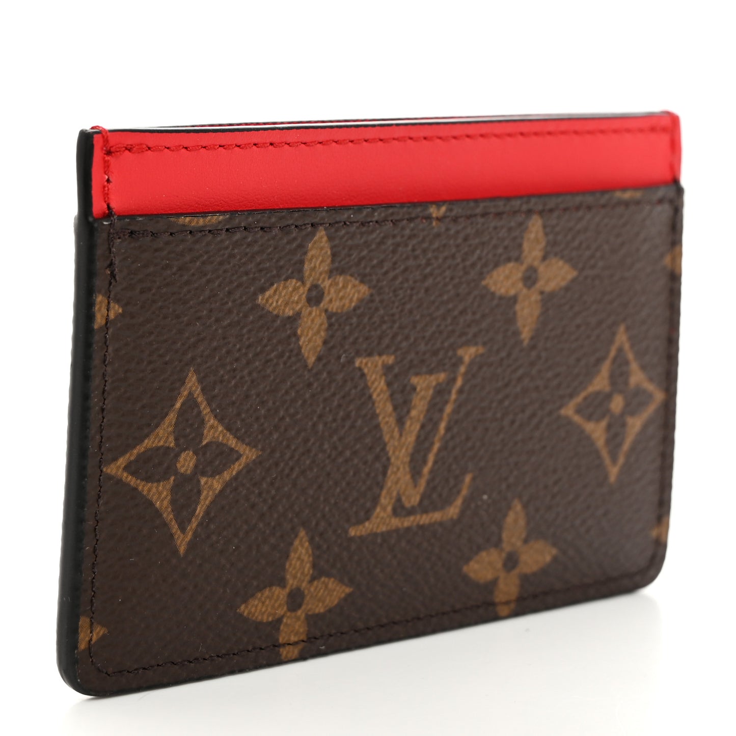 Monogram Card Holder Red