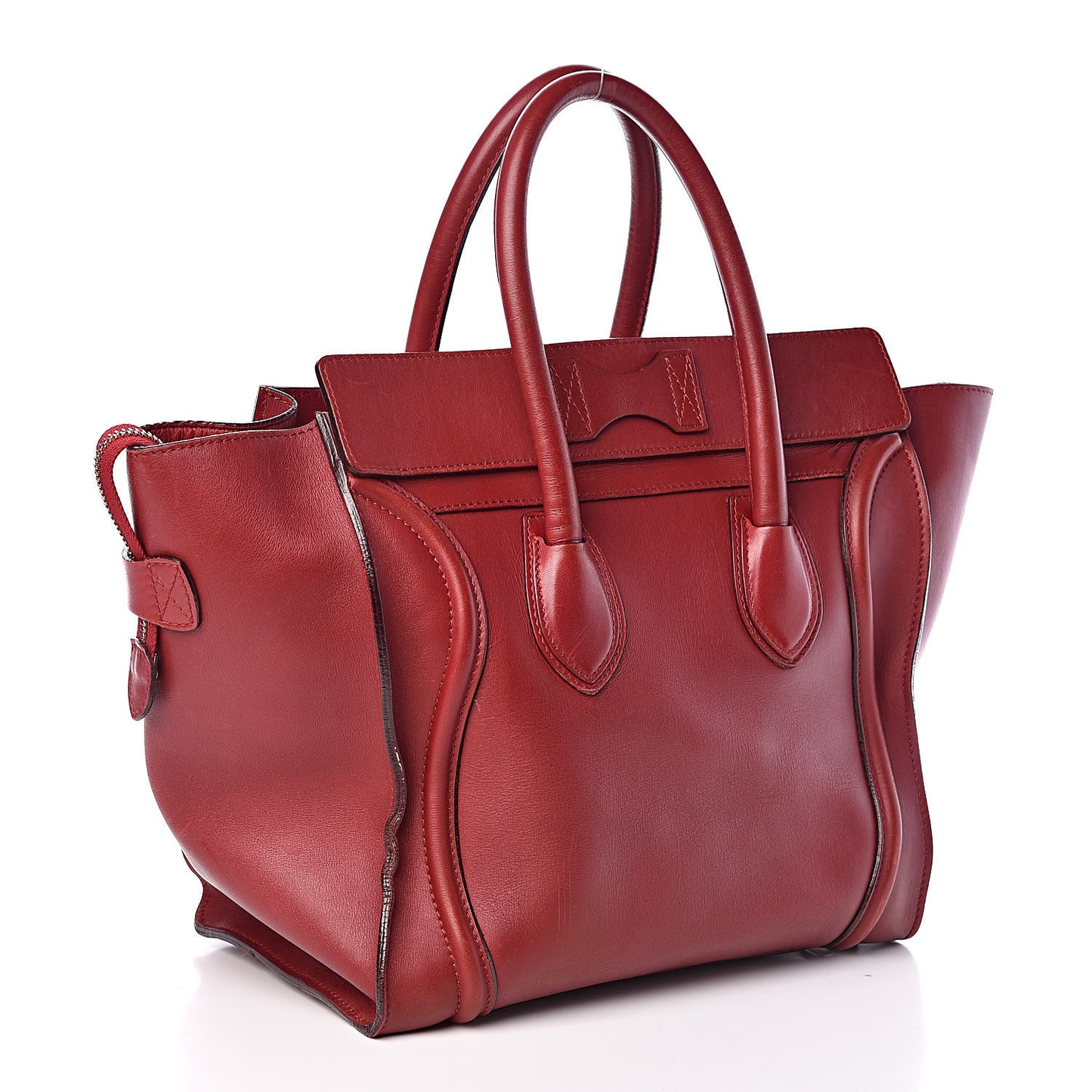 Smooth Calfskin Mini Luggage Red