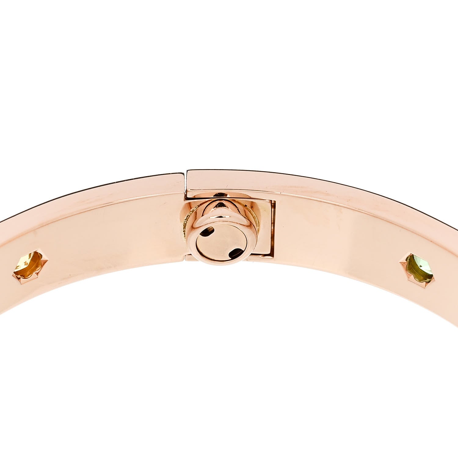 Cartier 18K Pink Gold Sapphire Garnet Amethyst LOVE Bracelet 16 7 of 8