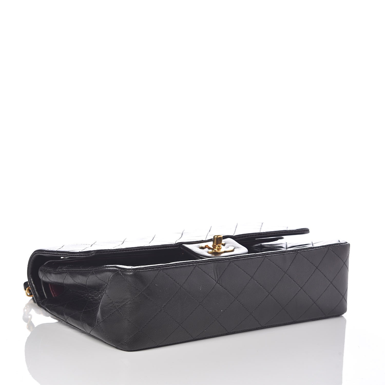 Chanel Lambskin Quilted Medium Double Flap Black 4 of 11