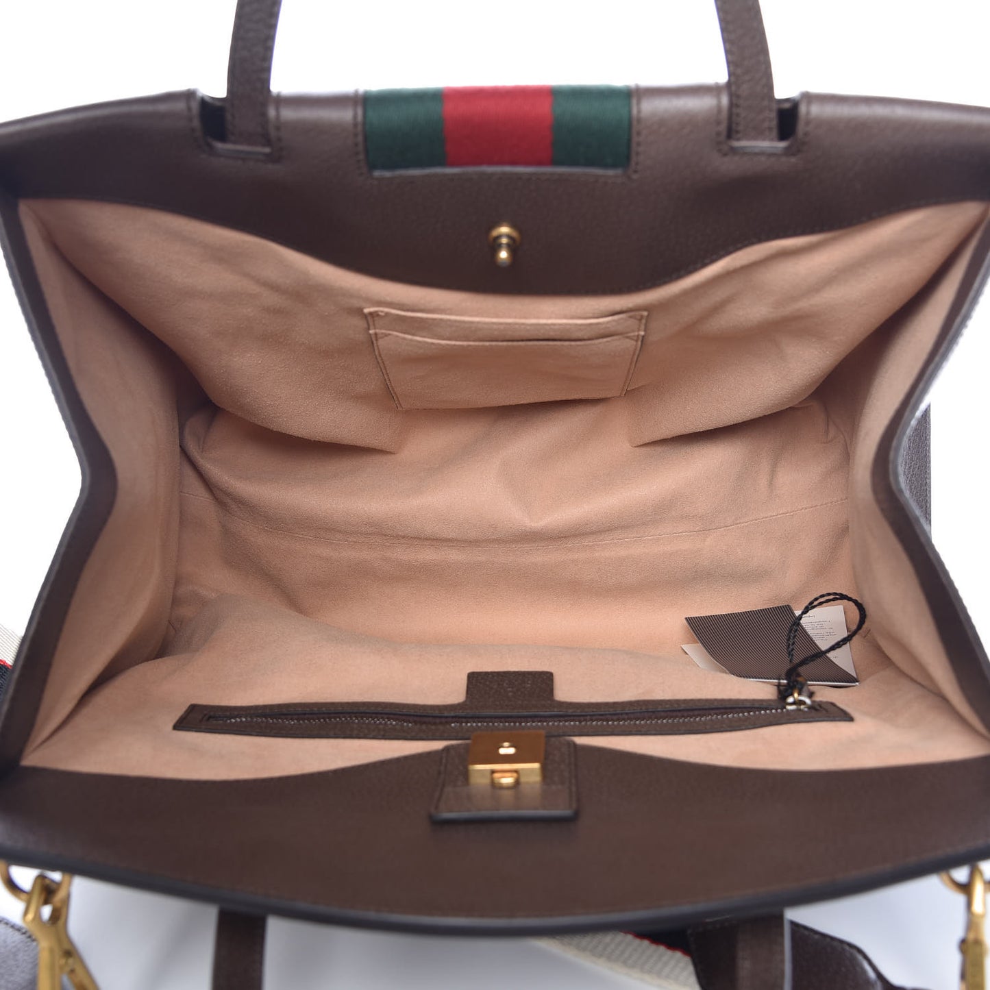 Textured Calfskin Web Crystal Butterfly Stripe Large Totem Top Handle Bag New Acero