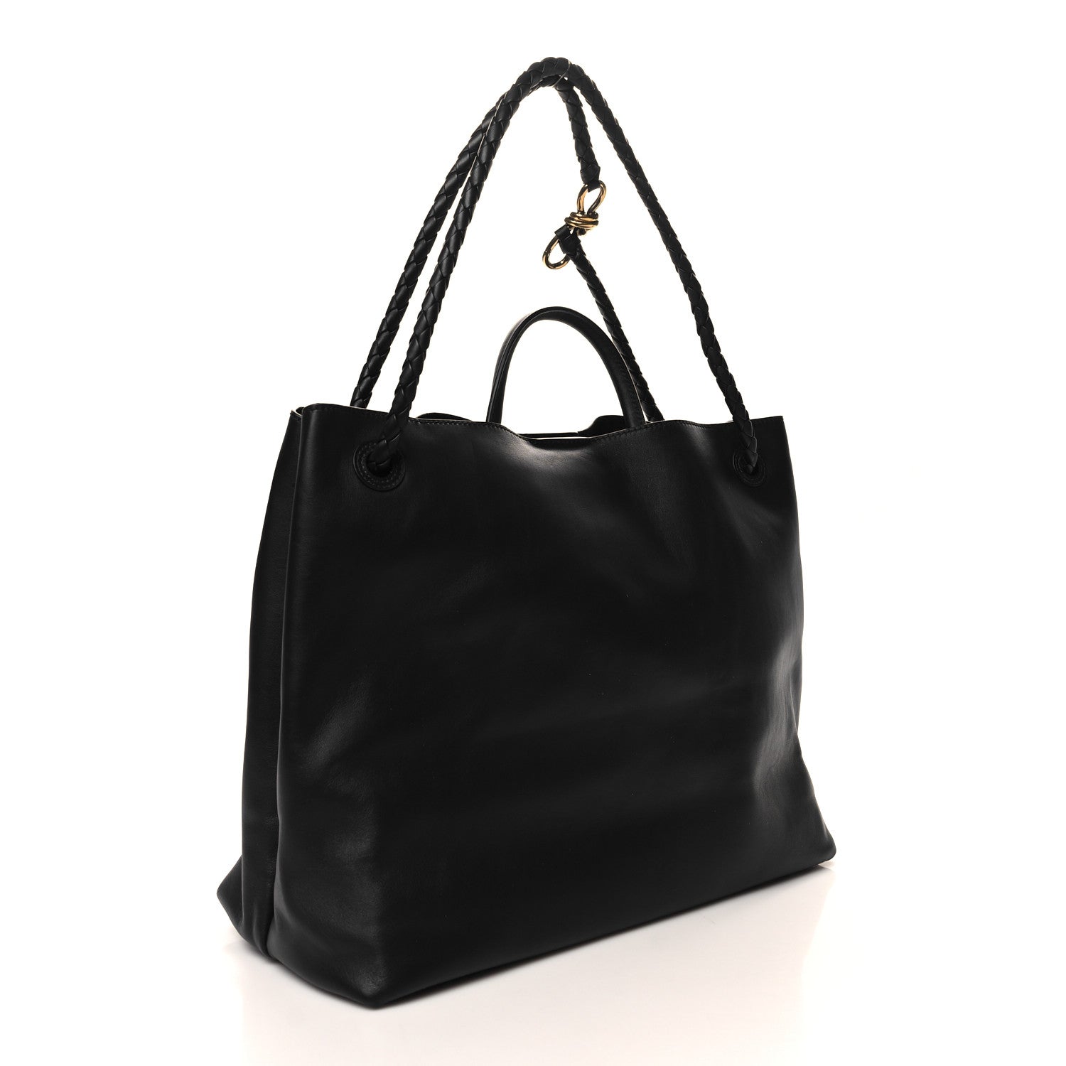 Bottega Veneta Silky Calfskin Large Andiamo Shoulder Bag Fondant 3 of 9