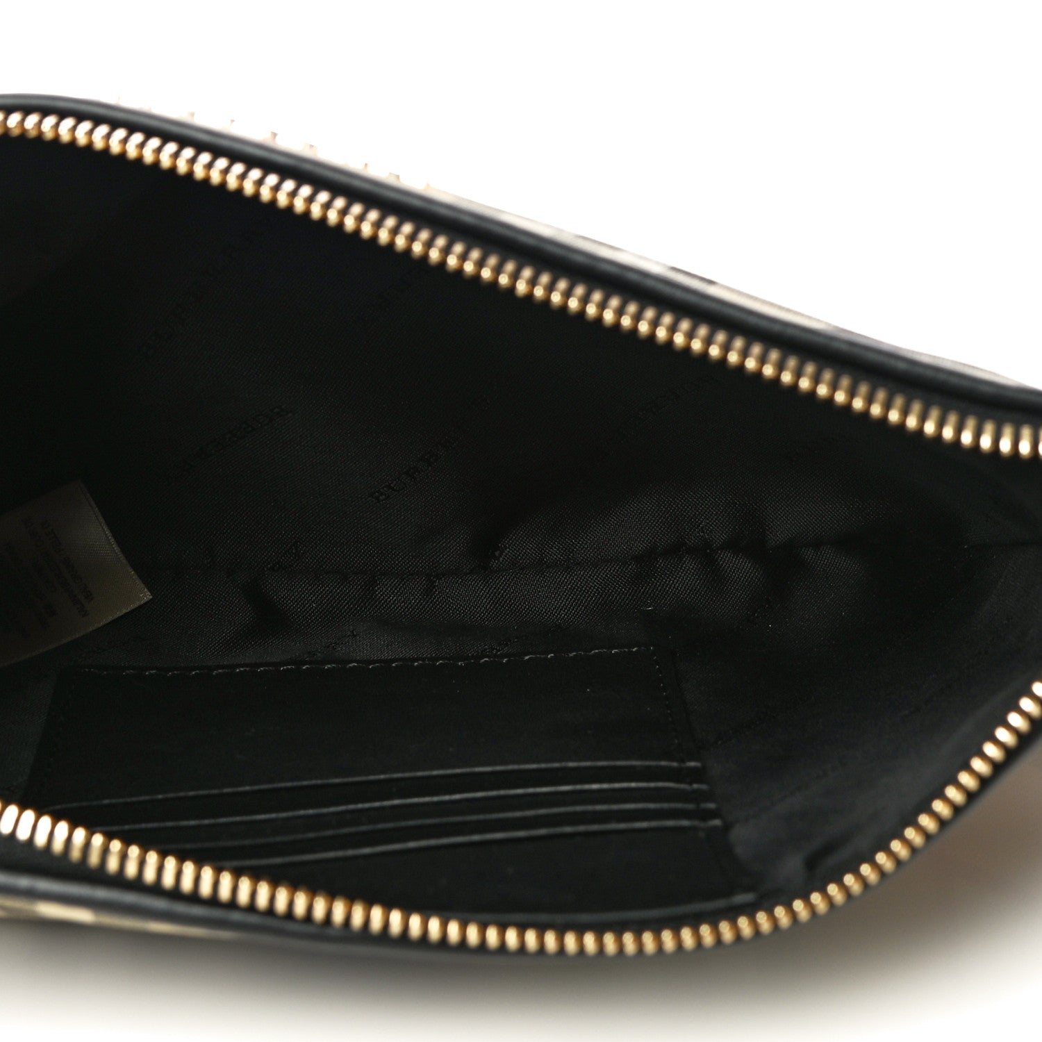 Burberry Horseferry Check Heart Print Crossbody Clutch Bag Black 6 of 9