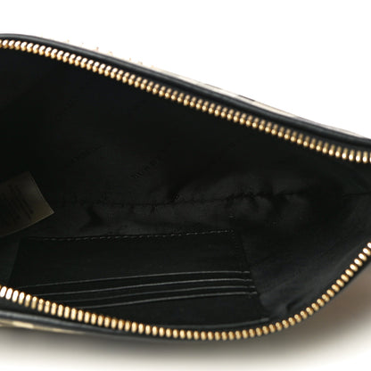 Burberry Horseferry Check Heart Print Crossbody Clutch Bag Black 6 of 9