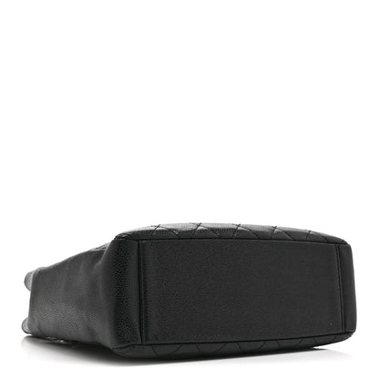 Chanel Caviar Quilted Petit Shopping Tote PST Black 4 of 10