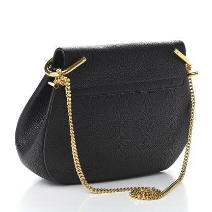 Chloe Grained Lambskin Drew Shoulder Bag Black 3 of 9