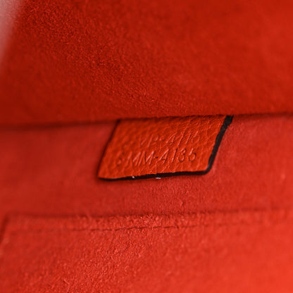Celine Drummed Calfskin Nano Luggage Terracotta 7 of 13