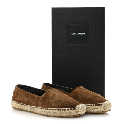 Saint Laurent Suede Monogram Espadrilles 36.5 Brown 11 of 11