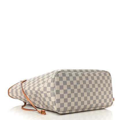 Louis Vuitton Damier Azur Neo Neverfull MM Rose Ballerine 4 of 16