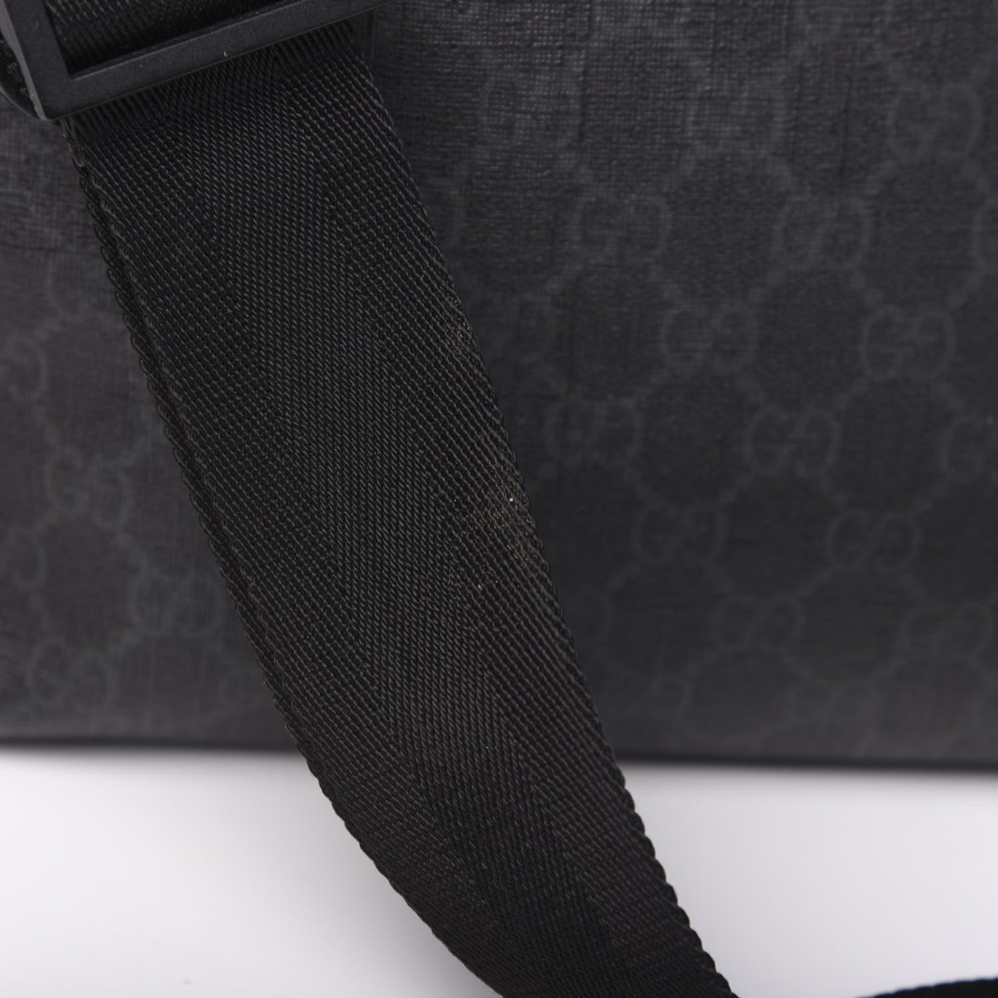 GG Plus Monogram Travel Bag Black