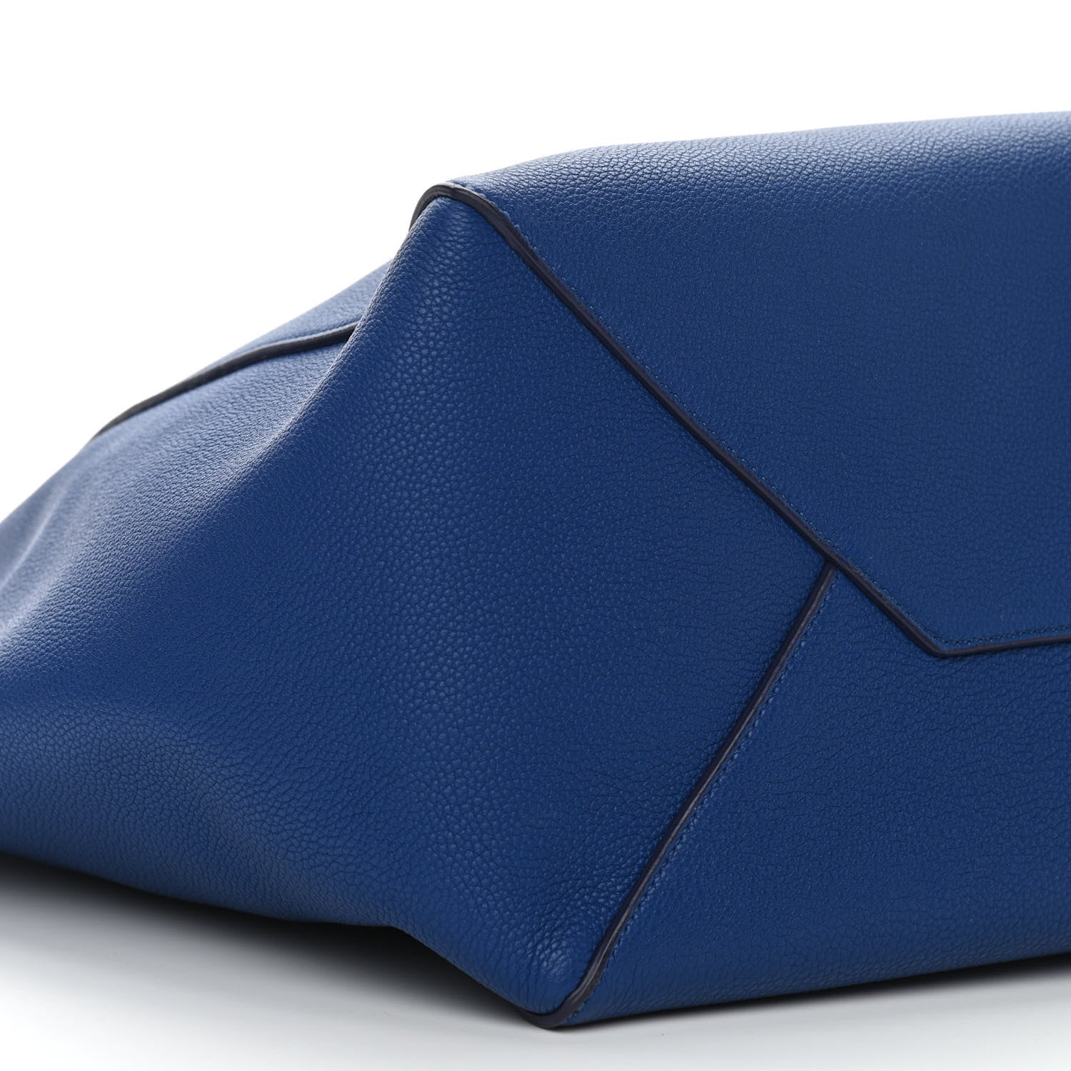 Celine Soft Grained Calfskin Small Belt Cabas Phantom Deep Blue 8 of 9