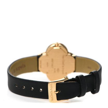 Van Cleef & Arpels 18K Rose Gold Diamond Bezel Onyx 30mm Alhambra Talisman Quartz Watch 3 of 5