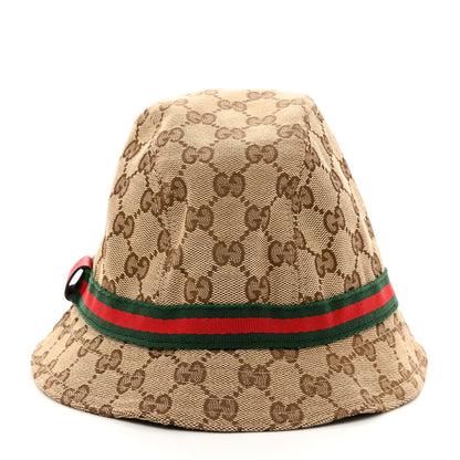 Gucci Monogram Web Childrens Fedora L Brown 3 of 11