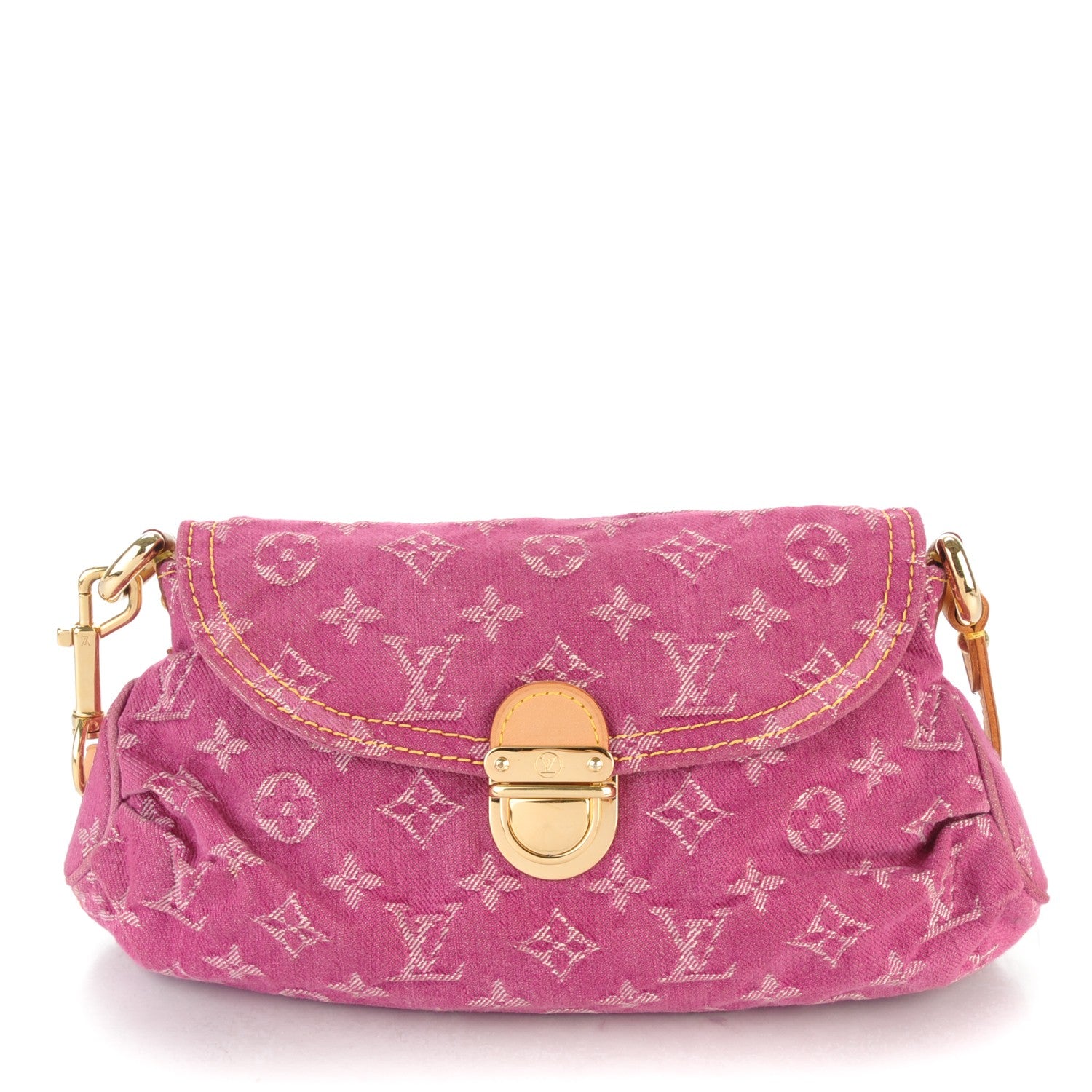 Louis Vuitton Monogram Denim Mini Pleaty Fuchsia 1 of 7