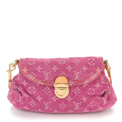 Louis Vuitton Monogram Denim Mini Pleaty Fuchsia 1 of 7