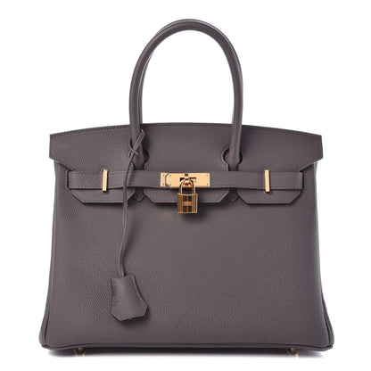 Hermes Togo Birkin 30 Etain 1 of 39