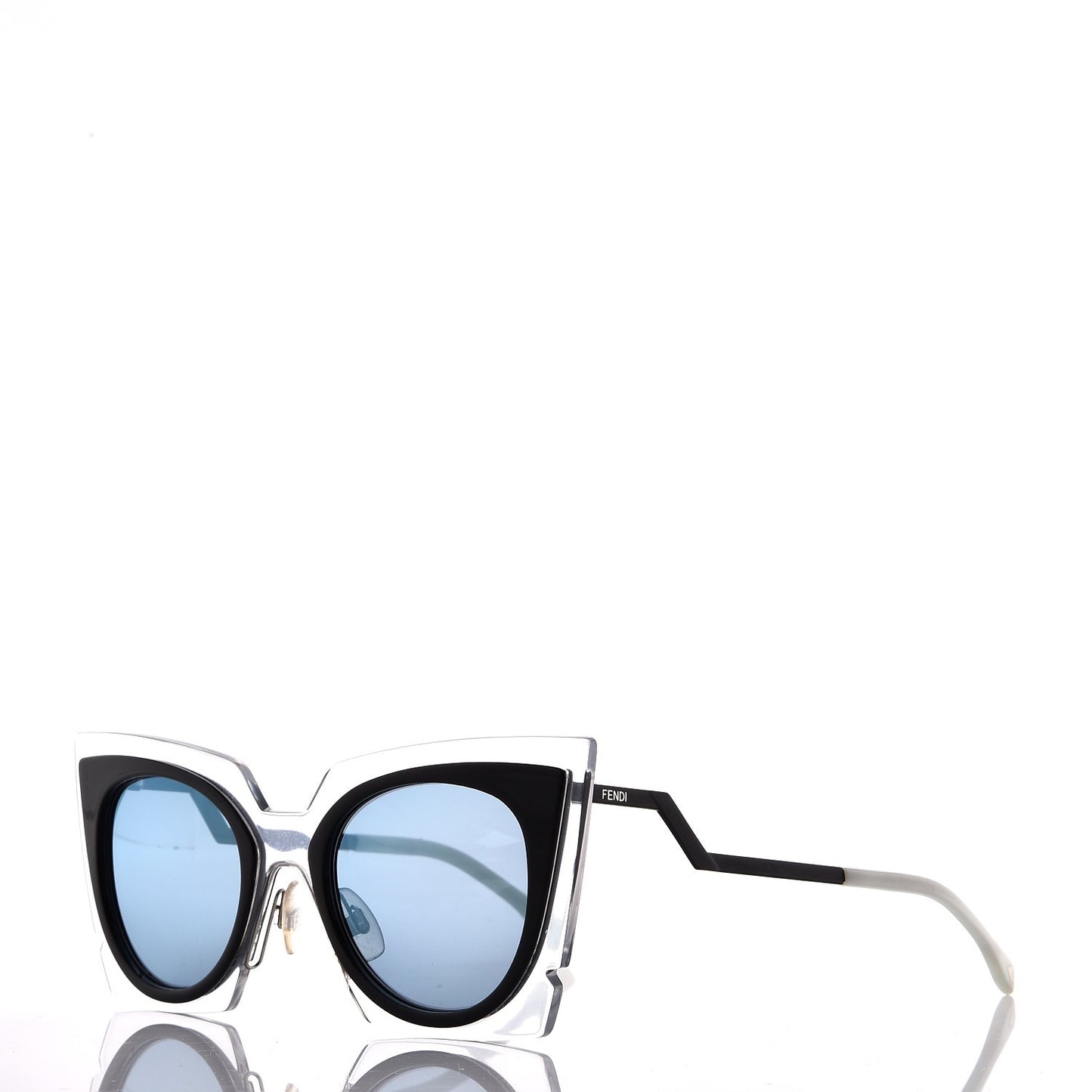 Cat Eye Orchidea Sunglasses FF 0117/S Crystal Black