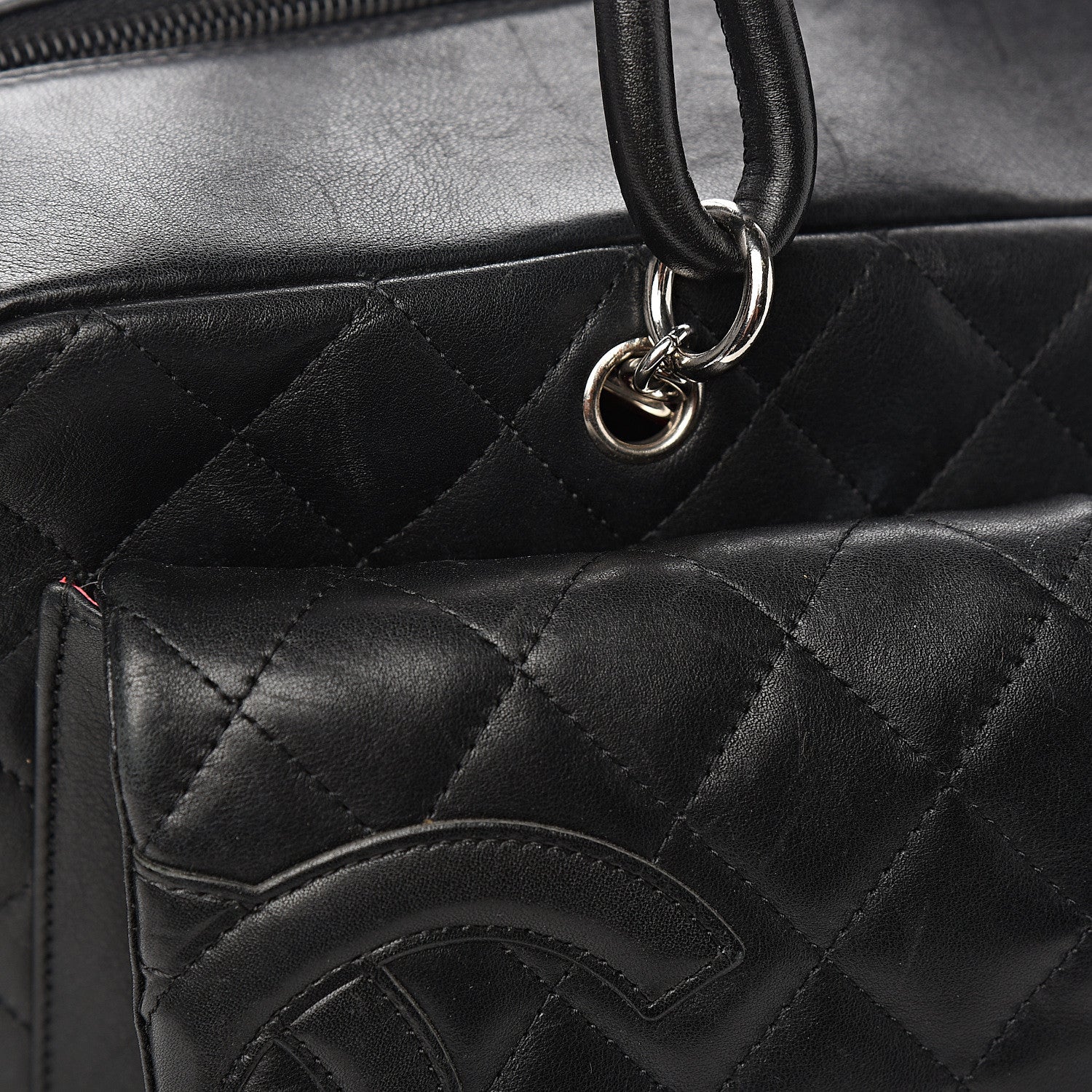 Chanel Calfskin Quilted Large Cambon Multipocket Reporter Black 11 of 13