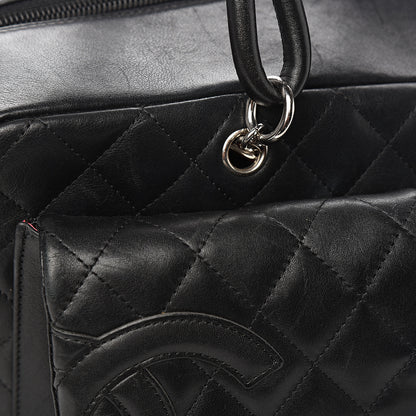 Chanel Calfskin Quilted Large Cambon Multipocket Reporter Black 11 of 13