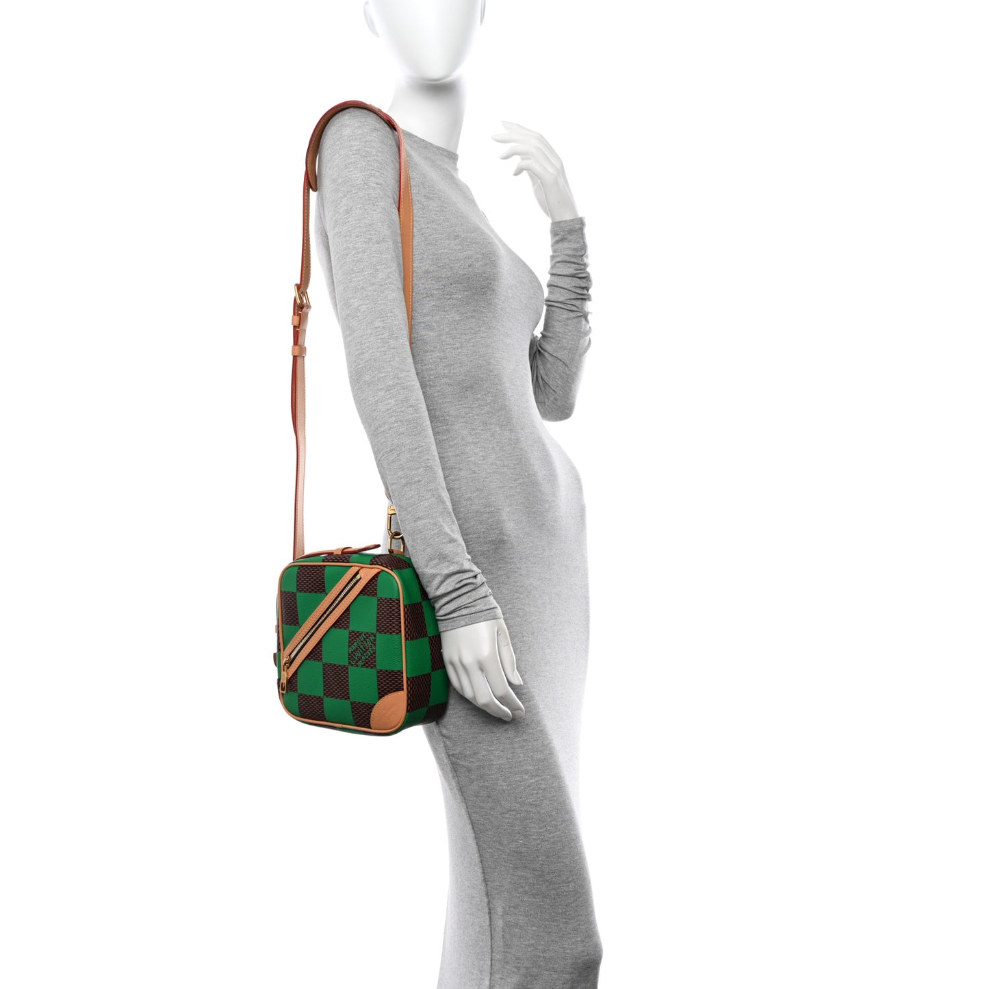 Damier Pop Chess Messenger Green