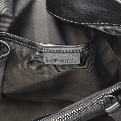 Burberry Metallic Calfskin Shoulder Bag Anthracite 7 of 13