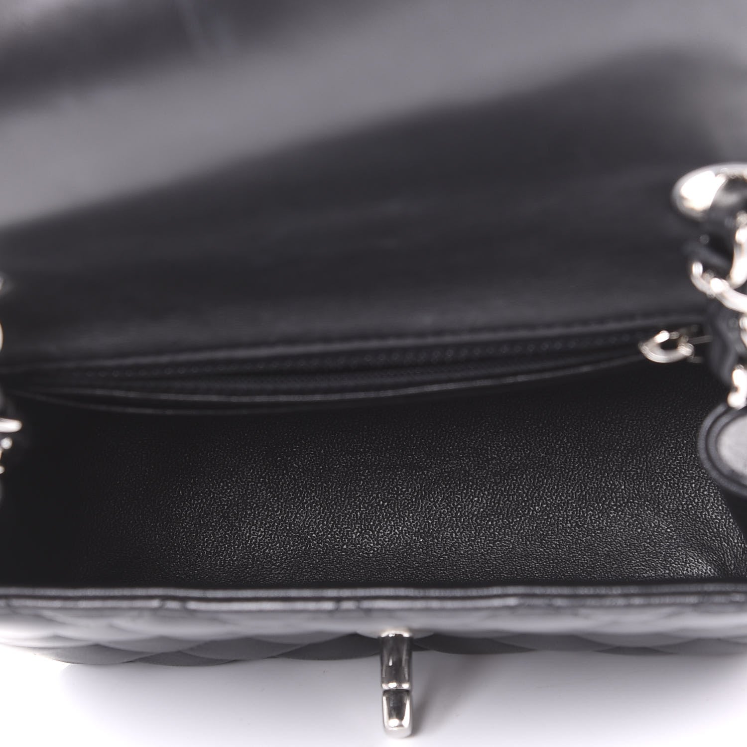 Chanel Lambskin Quilted Mini Square Flap Black 4 of 10