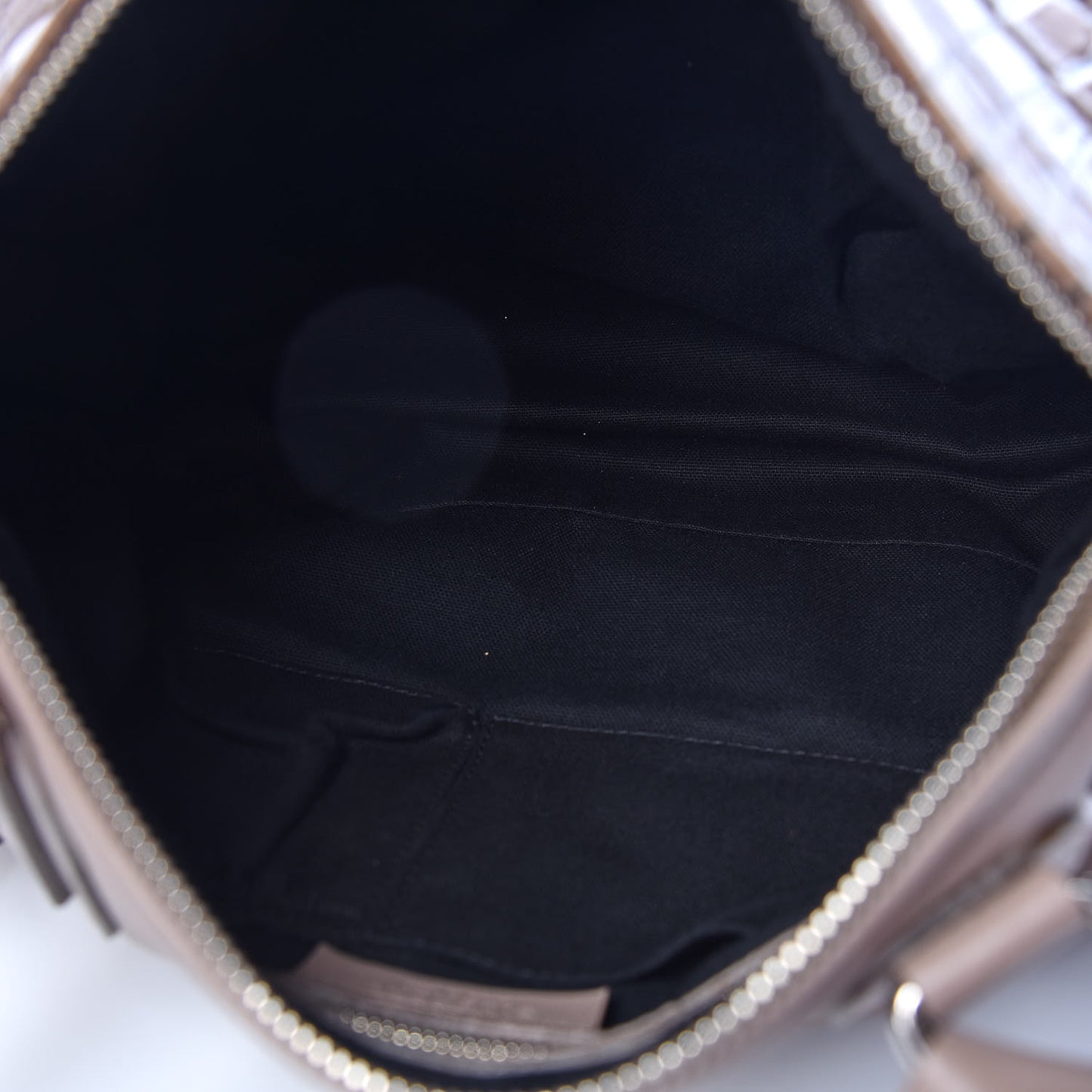 Calfskin Crocodile Embossed Medium Pandora Taupe