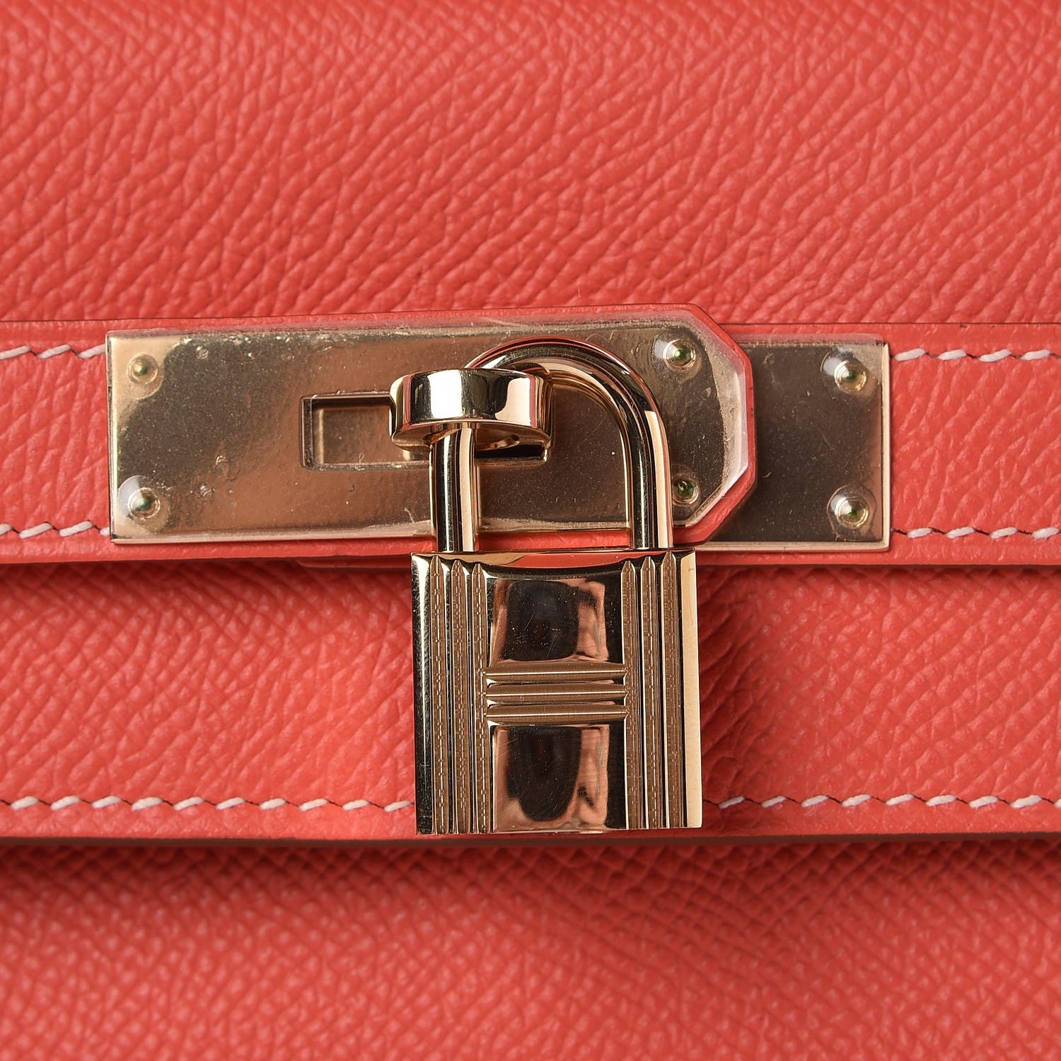 Hermes Epsom Verso Kelly Retourne 35 Rose Jaipur Gold 8 of 32
